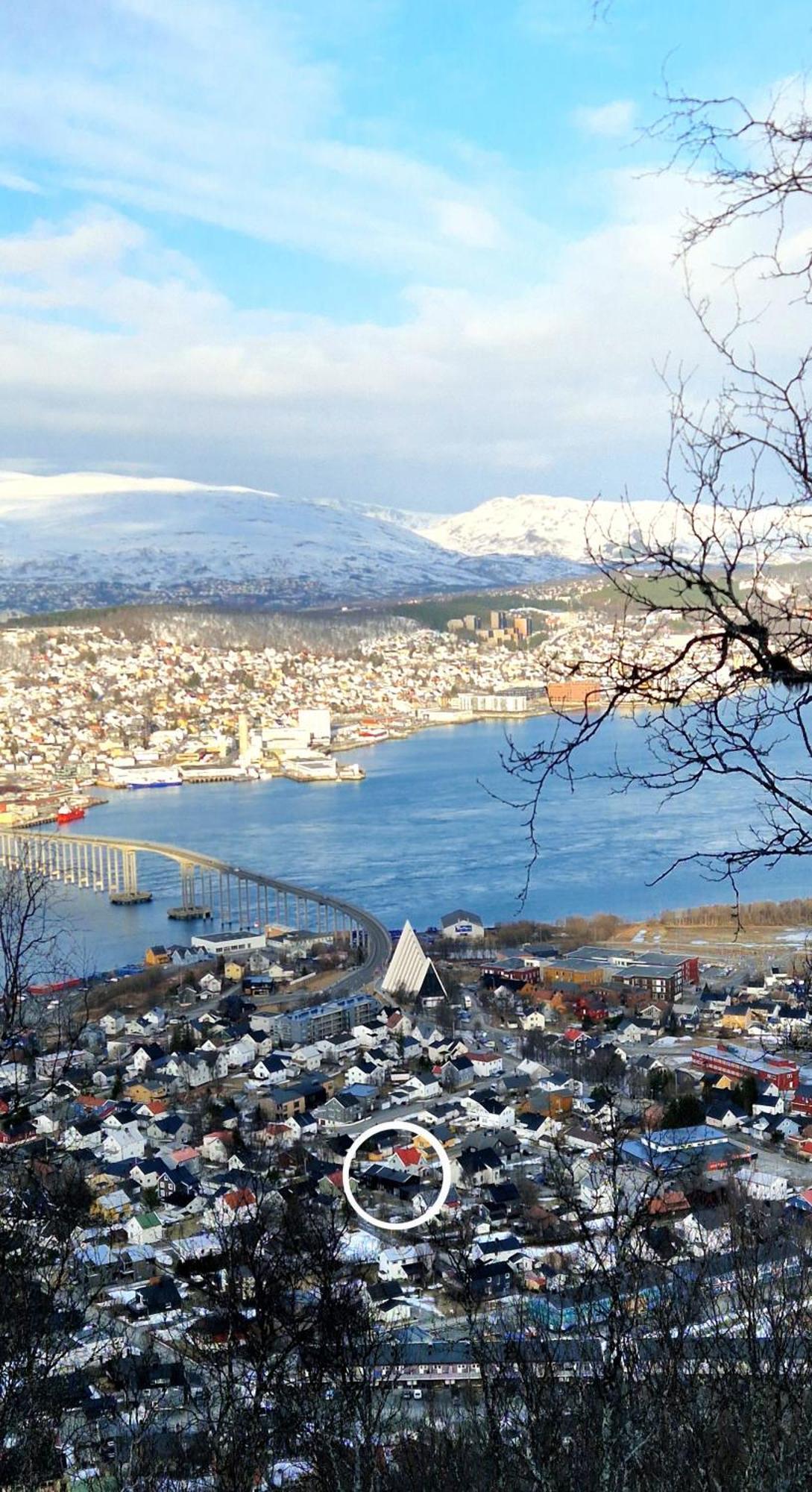 In Tromso, Located Between The Arctic Cathedral And The Cable Car Tromso